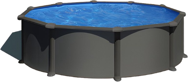 Piscina Anthracite Redonda Ø460 x132 cm Piscina Anthracite Redonda Ø460 x132 cm
